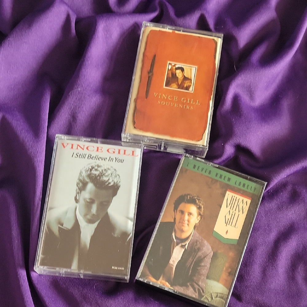 Vintage Vince Gill Cassette Tape Collection